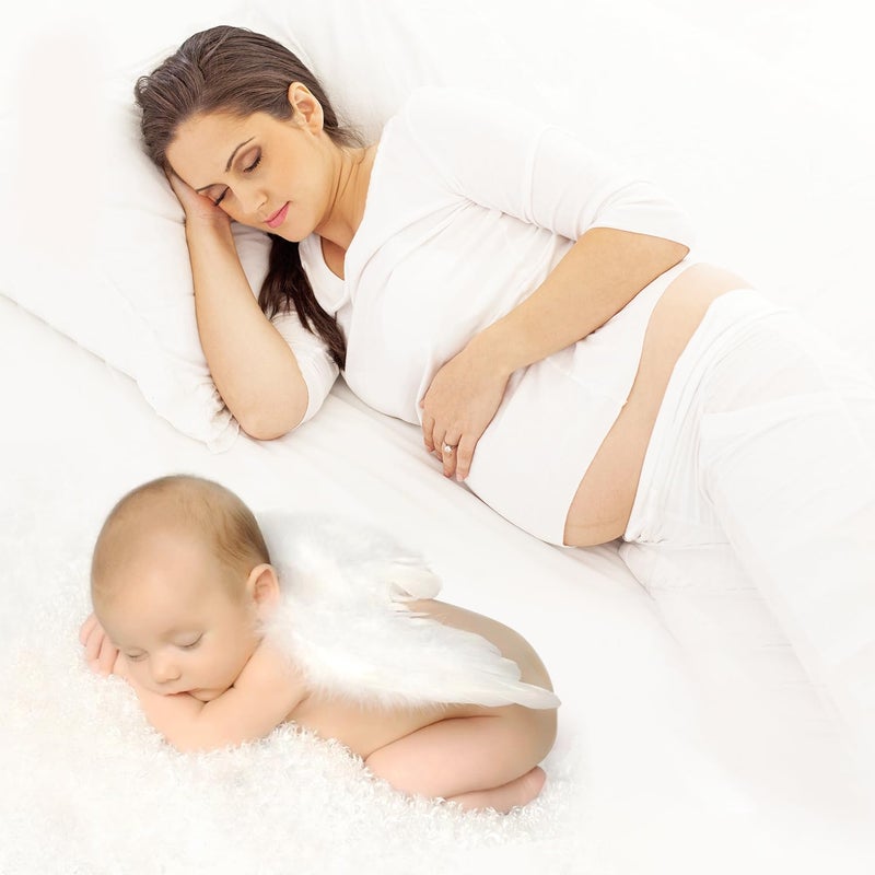 COFASHION Newborn Girls Photo Prop Outfits Newborn Photography Props-Pink Tutu Skirt & Baby Girl Angel Wings Set- Newborn Photo Props Girl Newborn Girl Outfits for Photography - Image 5